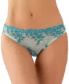 Wacoal Embrace Lace Bikini In Eggshell Blue,brittany Blue