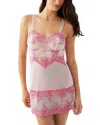 Wacoal Embrace Lace Chemise In Ballet Slipper/chateau Rose