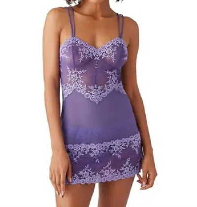 Wacoal Embrace Lace Chemise In Mystical/purple Rose In Multi
