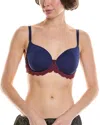Wacoal Embrace Lace Cocoa & Coral Bra T-shirt Bra In Blue