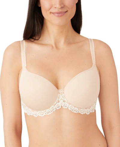 Wacoal Embrace Lace Contour Bra 853191 In Naturally Nude,ivory- Nude