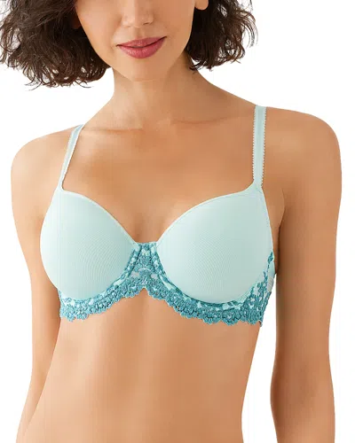 Wacoal Embrace Lace Contour Bra In Eggshell Blue,brittany