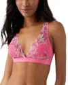 Wacoal Embrace Lace Soft Cup Wireless Bra Lingerie 852191 In Hot Pink/multi