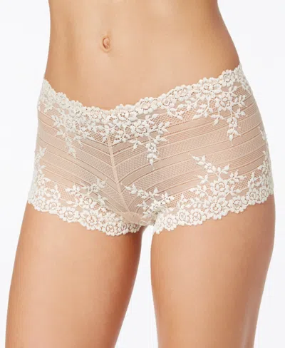 WACOAL EMBRACE LACE EMBROIDERED BOYSHORT UNDERWEAR LINGERIE