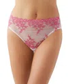Wacoal Embrace Lace High-cut Briefs In Ballet Slipper,chateau Rose