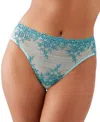 Wacoal Embrace Lace High-cut Briefs In Eggshell Blue,brittany Blue