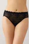 Wacoal Embrace Lace High-cut Briefs In Black