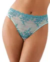 Wacoal Embrace Lace High-cut Briefs In Eggshell Blue,brittany Blue