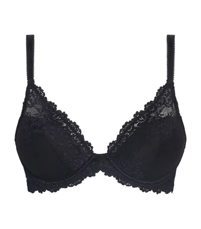 Wacoal Embrace Lace Plunge Bra In Blue