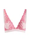 Wacoal Embrace Lace Convertible Plunge Soft Cup Wireless Bra In Pink