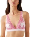 Wacoal Embrace Lace Convertible Plunge Soft Cup Wireless Bra In Ballet Slipper,chateau Rose