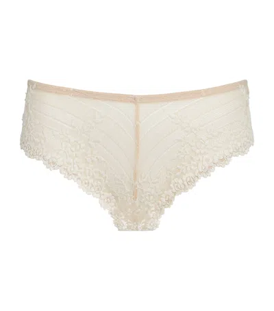 Wacoal Embrace Lace Tanga Briefs In Nude