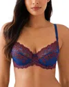 Wacoal Embrace Lace Underwire Bra In Blue Depth