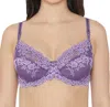Wacoal Embrace Lace Underwire Bra In Purple In Blue