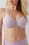 Wacoal Ever Flexing Underwire Bra In Purple