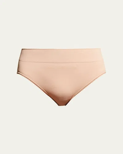 Wacoal Feeling Flexible Hi-cut Briefs In Brown