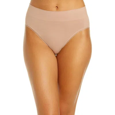 Wacoal Feeling Flexible High Cut Briefs In Brown