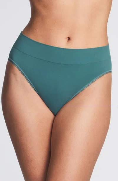 Wacoal Feeling Flexible High Cut Briefs In Silver Pine