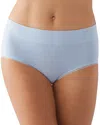 Wacoal Feeling Flexible Seamless Hi Cut Brief In Blue