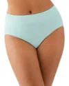 Wacoal Feeling Flexible Seamless Hi Cut Brief In Eggshell Blue