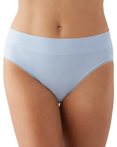 Wacoal Feeling Flexible Seamless Hi Cut Brief In Blue