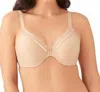 Wacoal Front Close Underwire Bra In Nude In Brown