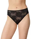 Wacoal Full Bloom Hi Cut Brief In Black