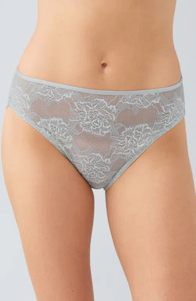 Wacoal Full Bloom High Cut Panties In Gray