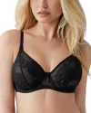 Wacoal Full Bloom Underwired Lace Bra In Black