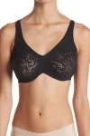 Wacoal Halo Lace Full Figure Underwire Bra In Black