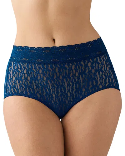 Wacoal Halo Lace Briefs In Blue