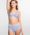 Wacoal Halo Lace Convertible Bra In Blue Hydrangea