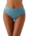 Wacoal Halo Lace Hi-cut Brief Lingerie 870305 In Adriatic Blue