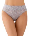 Wacoal Halo Lace High-cut Briefs In Twilight Gray