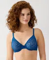 Wacoal Halo Unlined Underwire Bra In Blue