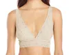 Wacoal Halo Lace Soft Cup Bralette Bra In Natural Nude In Neutral