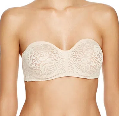 Wacoal Halo Lace Strapless Bra In Natural Nude In Multi
