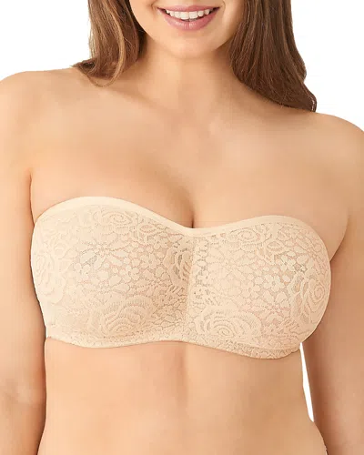 Wacoal Halo Lace Strapless Underwire Bra In Neutral