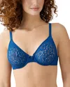 Wacoal Halo Unlined Underwire Bra In Blue