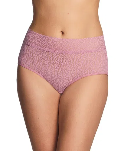 Wacoal High Bar Lace Briefs In Pink