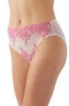 Wacoal High Cut Briefs In Ballet Slipper/chateau Rose