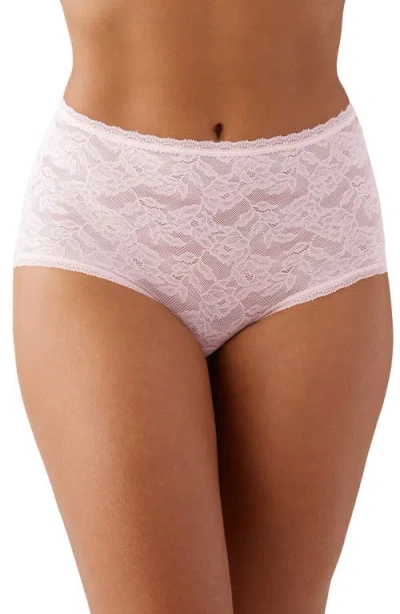 Wacoal High Profile Lace Briefs In Ballet Slipper