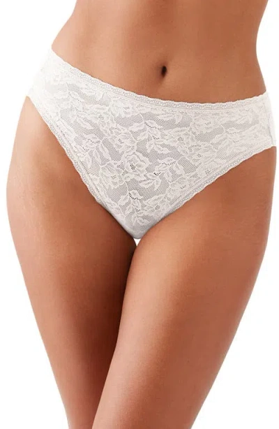 Wacoal High Profile Lace High Cut Briefs In White