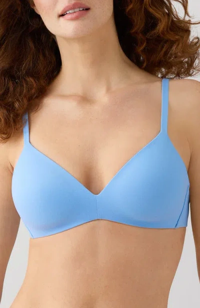 Wacoal How Perfect Wire Free T-shirt Bra In Blue