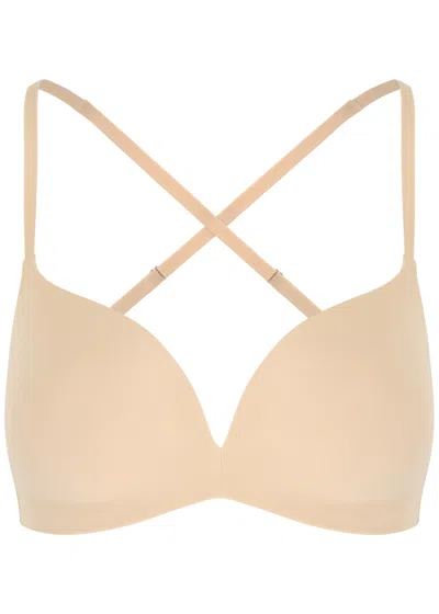 Wacoal Inès Secret Stretch-nylon Soft-cup Bra In Nude