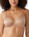 Wacoal Inner Sheen Underwire Bra Women's Roebuck Stretch Adjustable Kfc190 In Roebuck