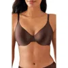 Shop Wacoal Inner Sheen Underwire Bra In Chocolate Martini