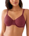 Wacoal Inside Job Underwire Bra In Cordovan