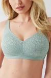 Wacoal Inside Job Side Support Wire Free Bra In Green