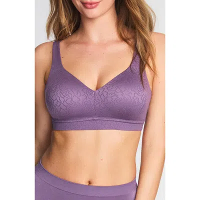 Wacoal Inside Job Side Support Wire Free Bra In Purple